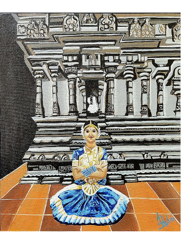 Natyanjali Bharatnatyam | Acrylic On Canvas | Akshita Makhija