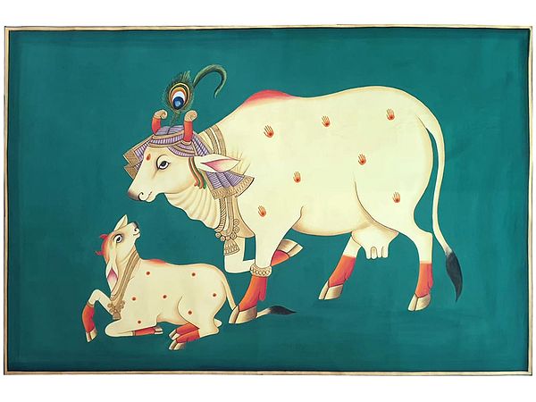 Krishna's Cow Painting | by Jagriti Bhardwaj