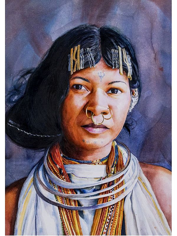The African Lady | Watercolor On Paper | By Navneeth