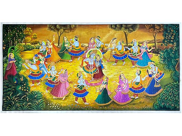 Radha-Krishna Raasleela Pichhwai | by Jagriti Bhardwaj