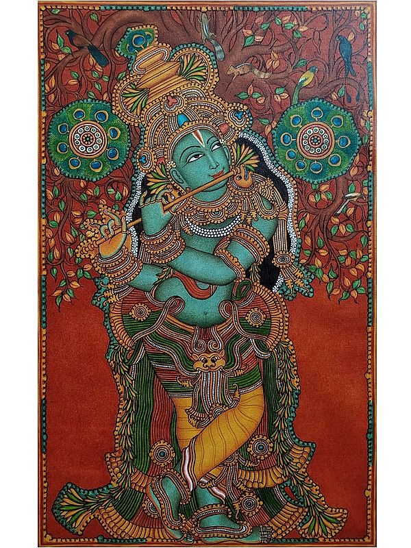 Shri Krishna | Acrylic On Canvas | By Anandu