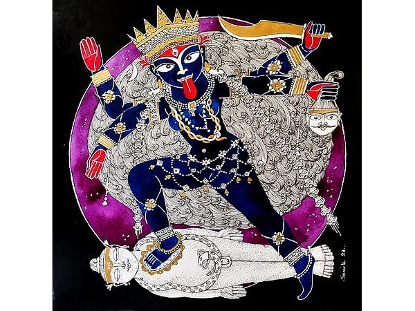 Goddess Kali | Painting by Samik De