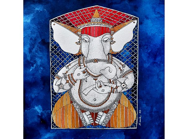 Lord Ganesha | Painting By Samik De