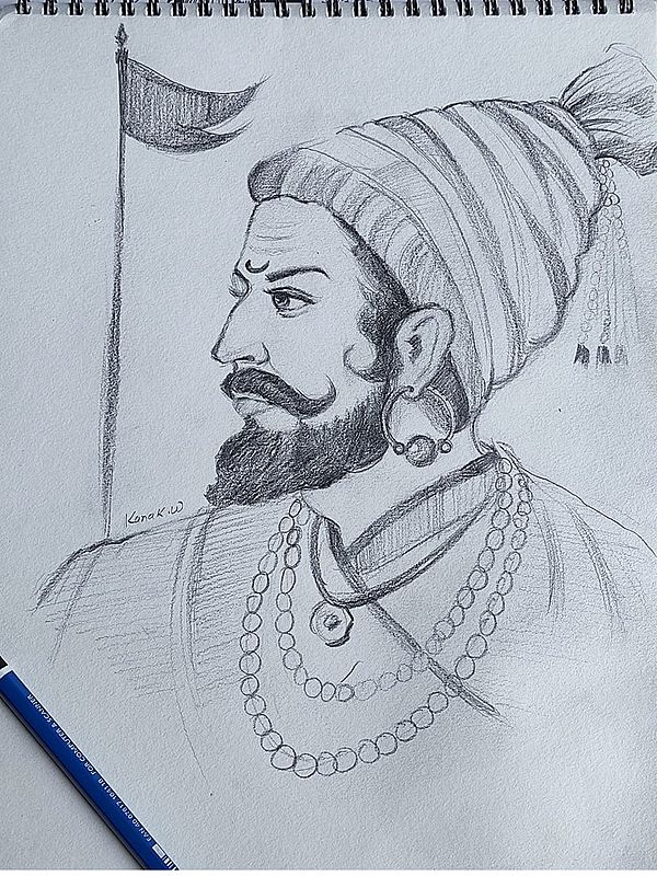Chhatrapati The King - Sketch | Watercolor | Kanak Wagh