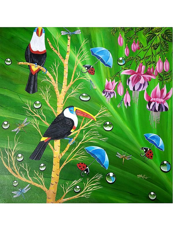 Dew Drops | Acrylic On Canvas | By Salisalima Ratha