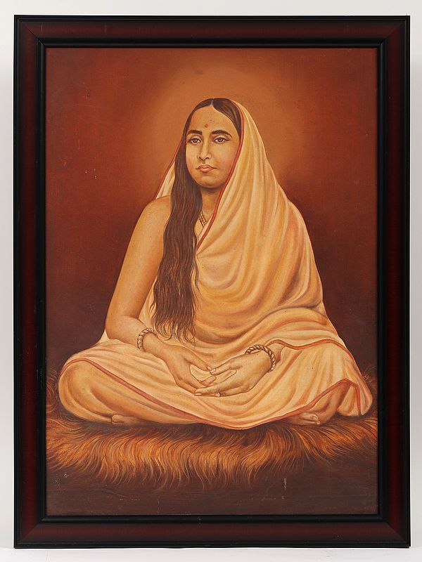 Sri Sarada Devi | Framed Oil Painting