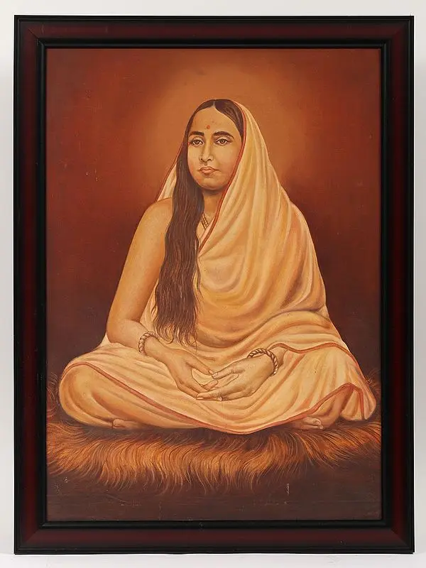 Sri Sarada Devi | Framed Oil Painting
