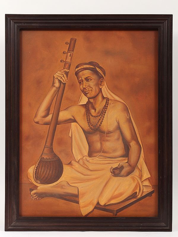 Tyagaraja - Carnatic Music Composer | Framed Oil Painting