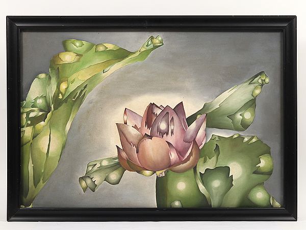 Craggy Flower | Framed Oil Painting