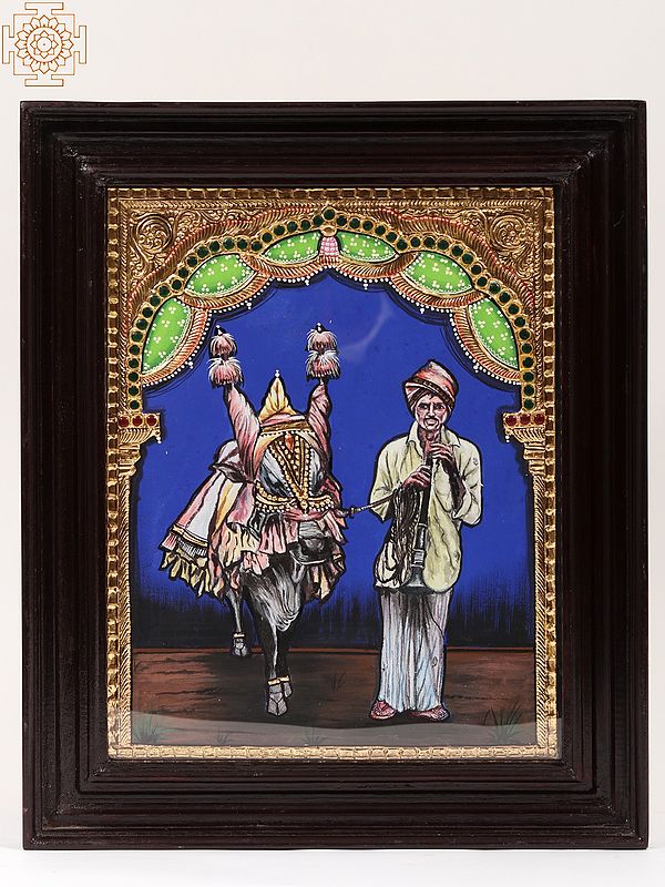 Represent Dying Culture | Framed Tanjore Painting