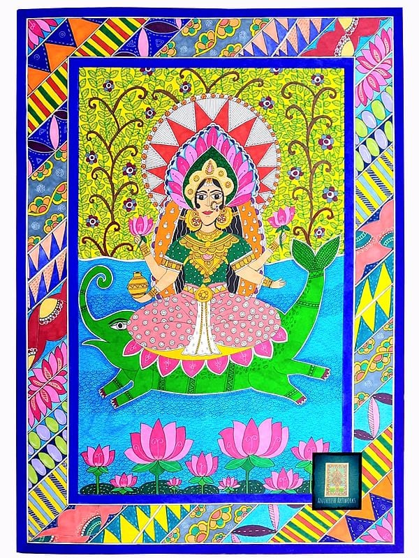 Goddess Ganga | Watercolor On Paper | By Chetansi