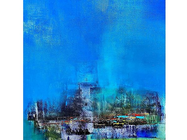 Theme Of Blue | Acrylic On Canvas | By Asmita Patil