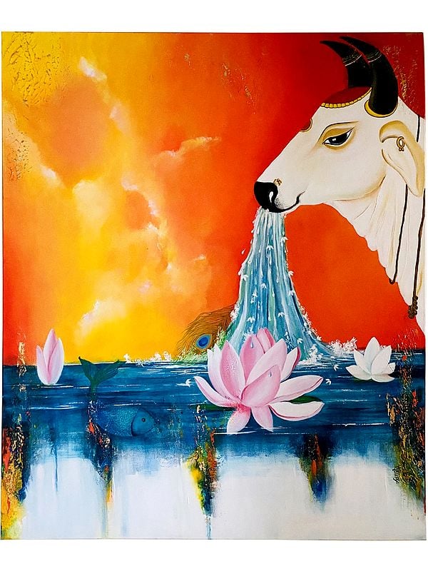 Kamdhenu | Acrylic On Canvas | By Asmita Patil