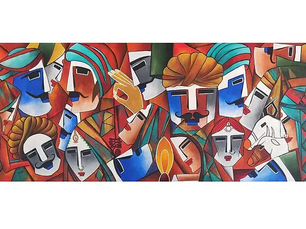 Faces | Painting By Jessica Sherwal