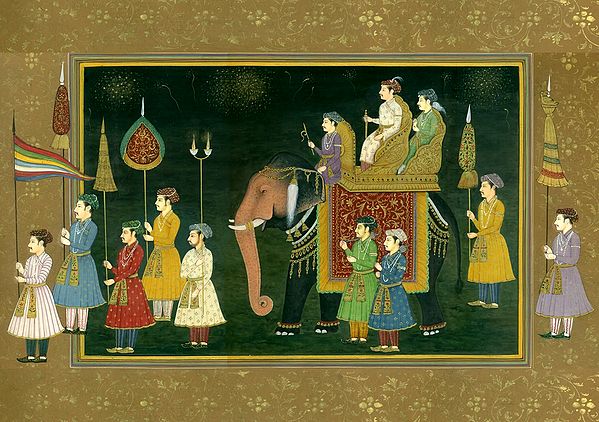 The Wedding Procession of a Mughal Prince