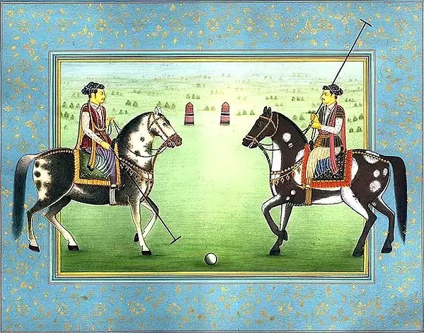 Princes Play Polo on Two Beautiful Horses