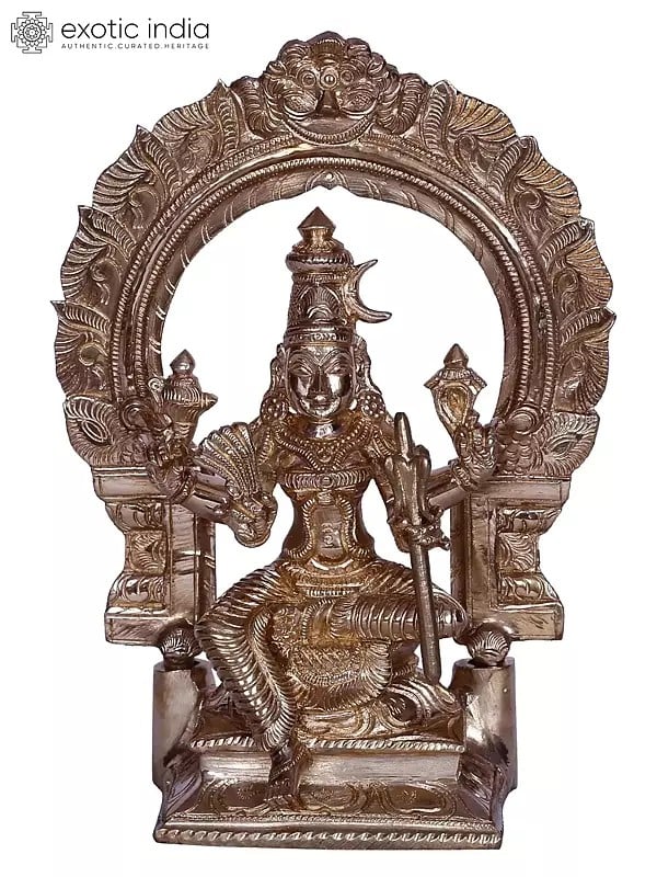 6" Goddess Rajarajeshwari Sitting on Throne