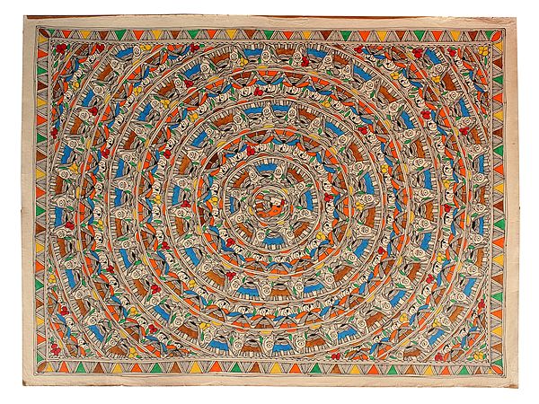 Detailed Mandala Art | Madhubani Painting