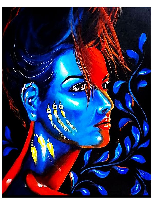 A Lady with Spoken Eyes | Painting by Pragga Majumder