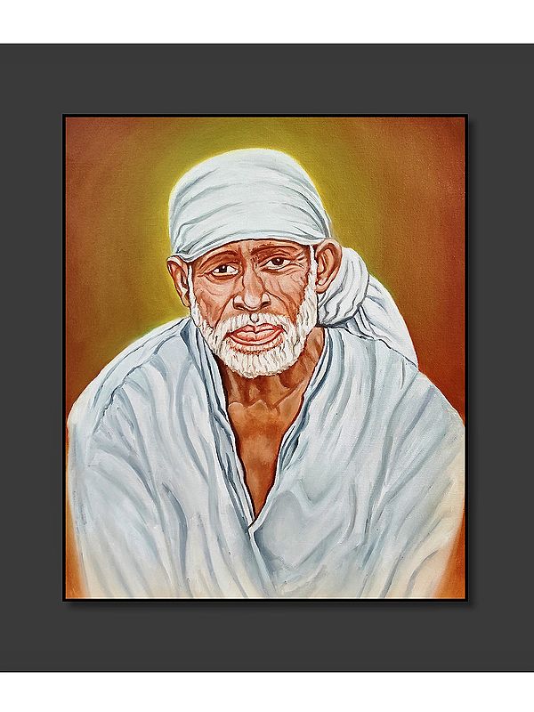 Message of Shirdi Sai Baba |  Oil Painting on Canvas | Artwork by Akash Bhisikar
