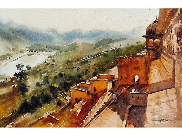 Amber Fort From Rajasthan | Aesthetic Art | Achintya Hazra