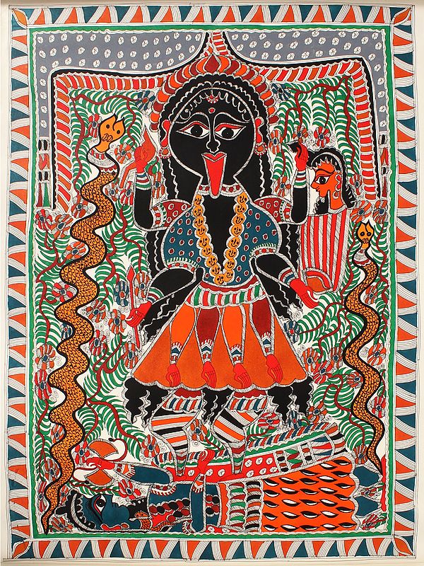 Mother Goddess Kali | Madhubani Painting