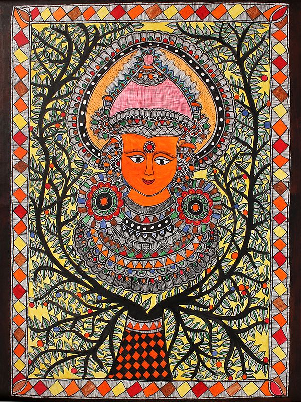 Goddess Durga | Madhubani Painting