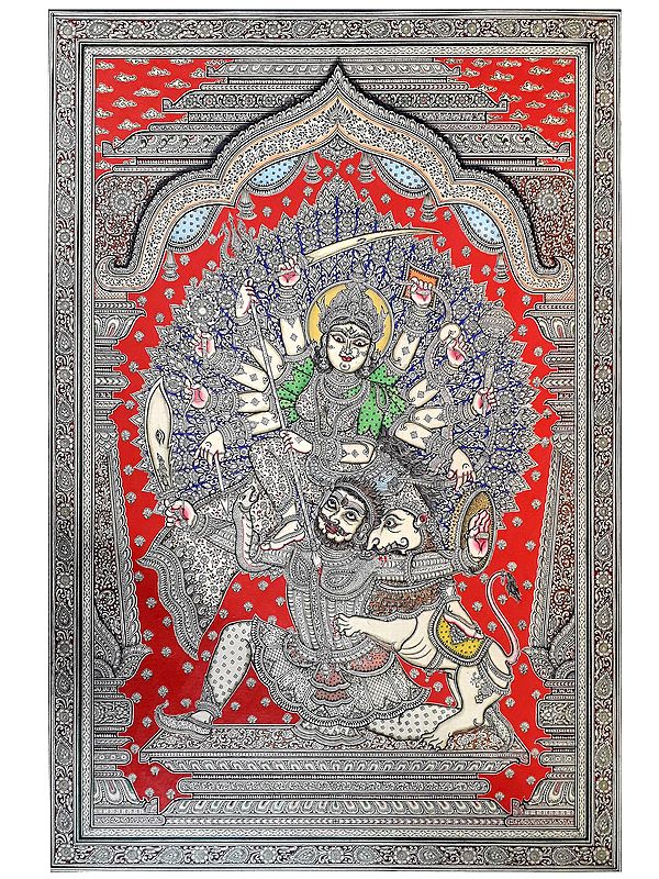 Petrifying Goddess Durga Killing Mahishasura | By ‎Ratikanta Moharana