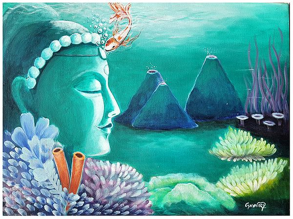 Peace in Mind | Acrylic on Canvas | Painting by Gayatri Mavuru