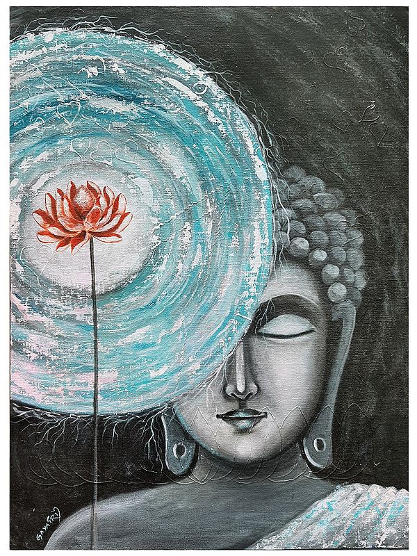Tranquility | Acrylic on Canvas | Painting by Gayatri Mavuru