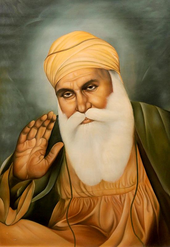 Guru Nanak Oil Painting | Oil on Canvas