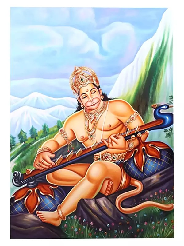 Lord Hanuman Oil Painting on Canvas