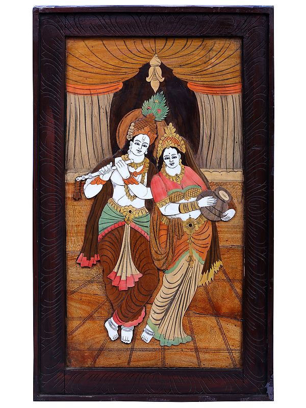 Standing Radha Krishna | Mysore Painting