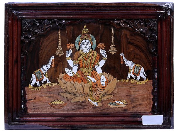 Goddess Gajalakshmi | Mysore Painting