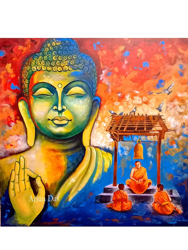 Lord Buddha | Painting by Arjun Das