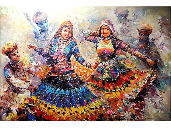 Celebration of Desert Festival | Acrylic Artwork on canvas