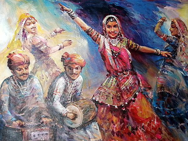 The Festival In Pushkar Painting