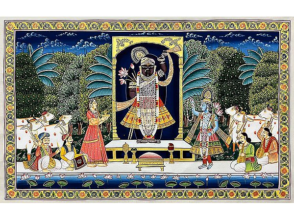 Lord Shrinathji Worshipped With Sangeet | Pichwai Art