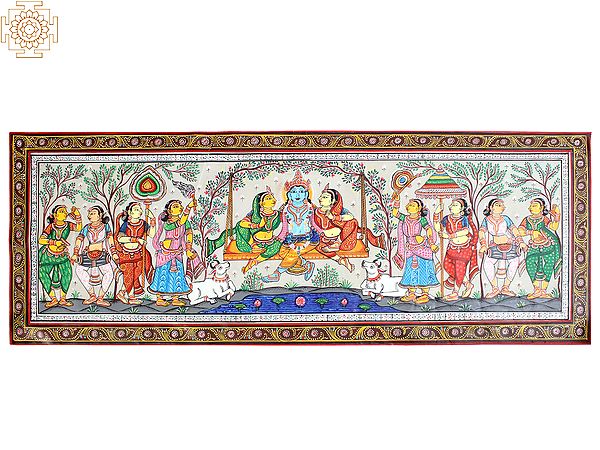 Lord Krishna On Swing Painting