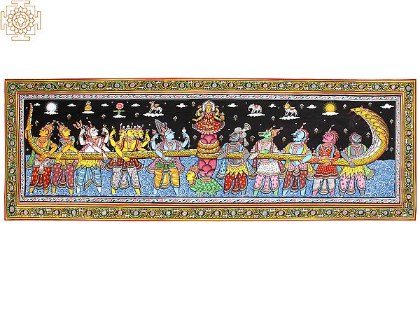 Samudra Manthan | Odisha Painting