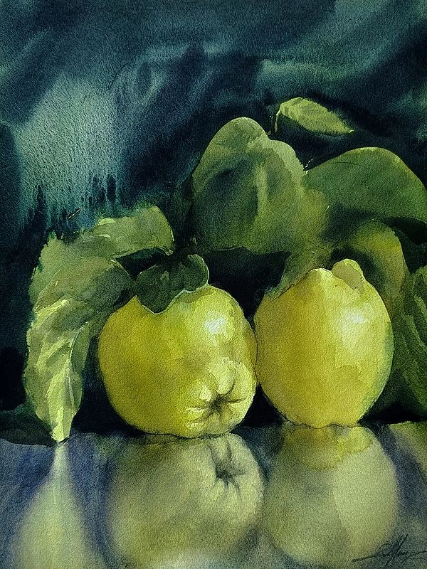 Pair of Fresh Guava | Watercolor On Paper