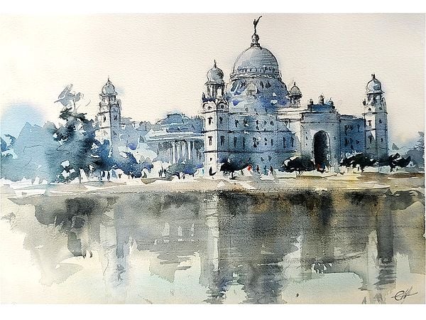 Old Historic Monument | Watercolor On Paper
