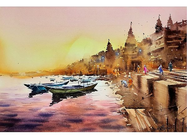 The Varanasi Painting | Watercolor on Paper