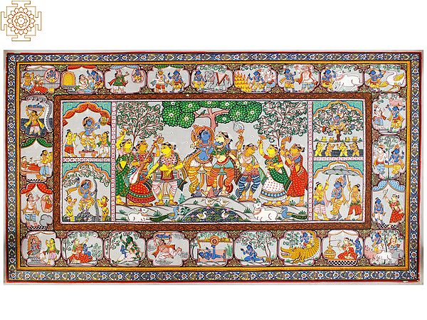 Lord Krishna Leela Painting