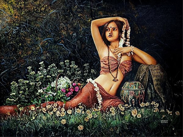 Shakuntala | Painting By Dhiraj Khandelwal