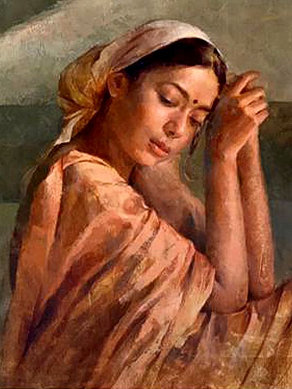 Hiatus (Diptych) Painting by Nilisha Phad Exotic India Art