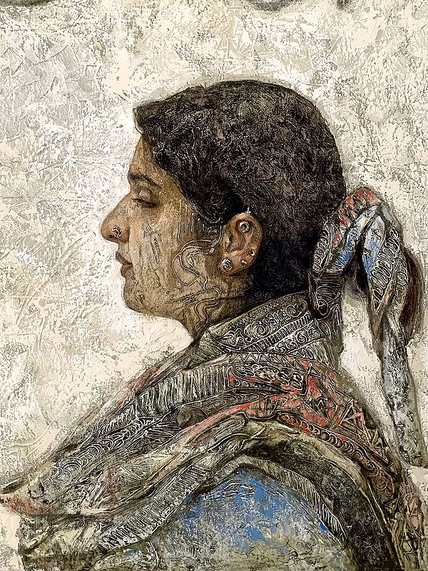 Self Contained Painting by Nilisha Phad Exotic India Art