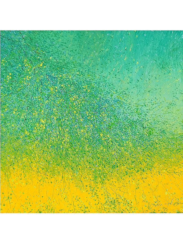 Chandigarh Summers Kikkar Blossom Painting by Pardeep Singh Exotic