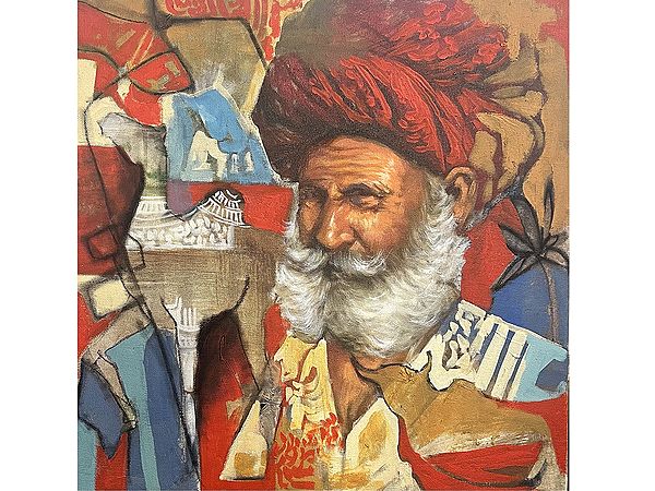 An Old Man | Painting by MK Goyal