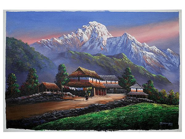 The House On Everest | Oil Painting
